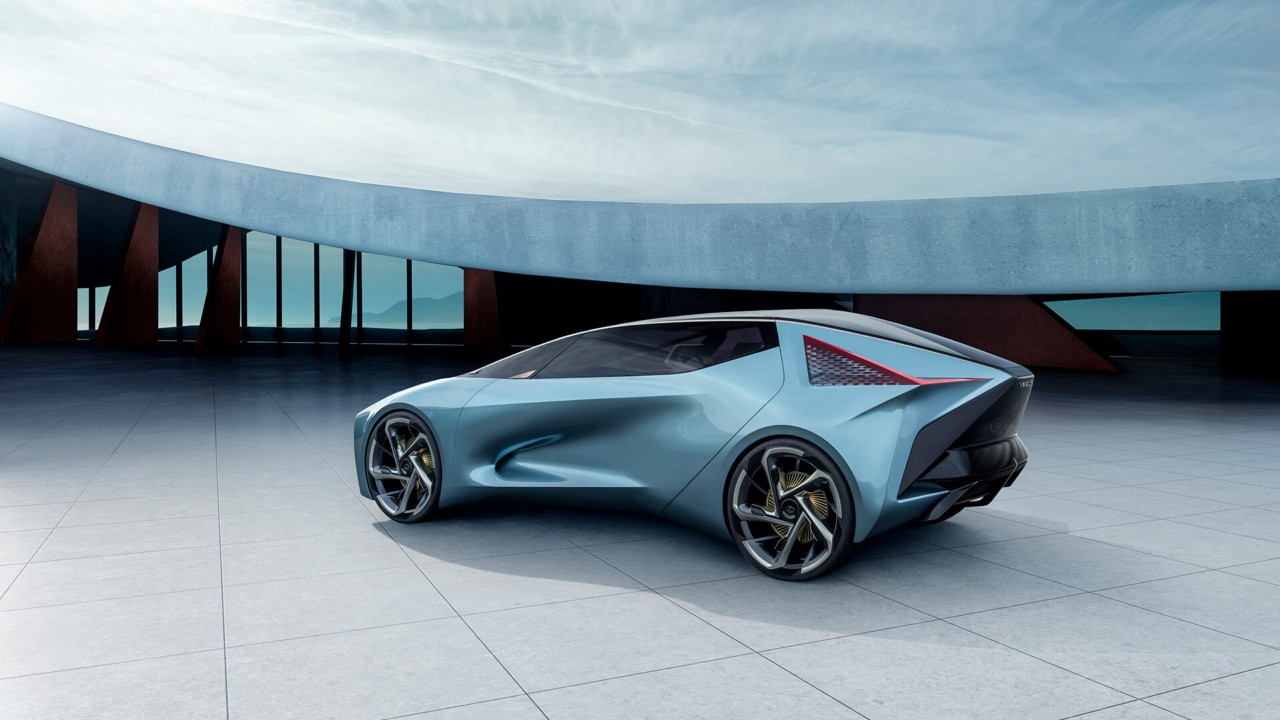 Side view of the Lexus LF-30 Electrified concept car 
