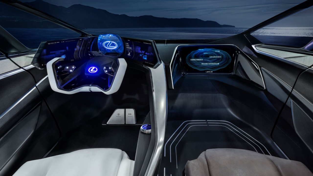 Lexus LF-30 Electrified concept car front interior 