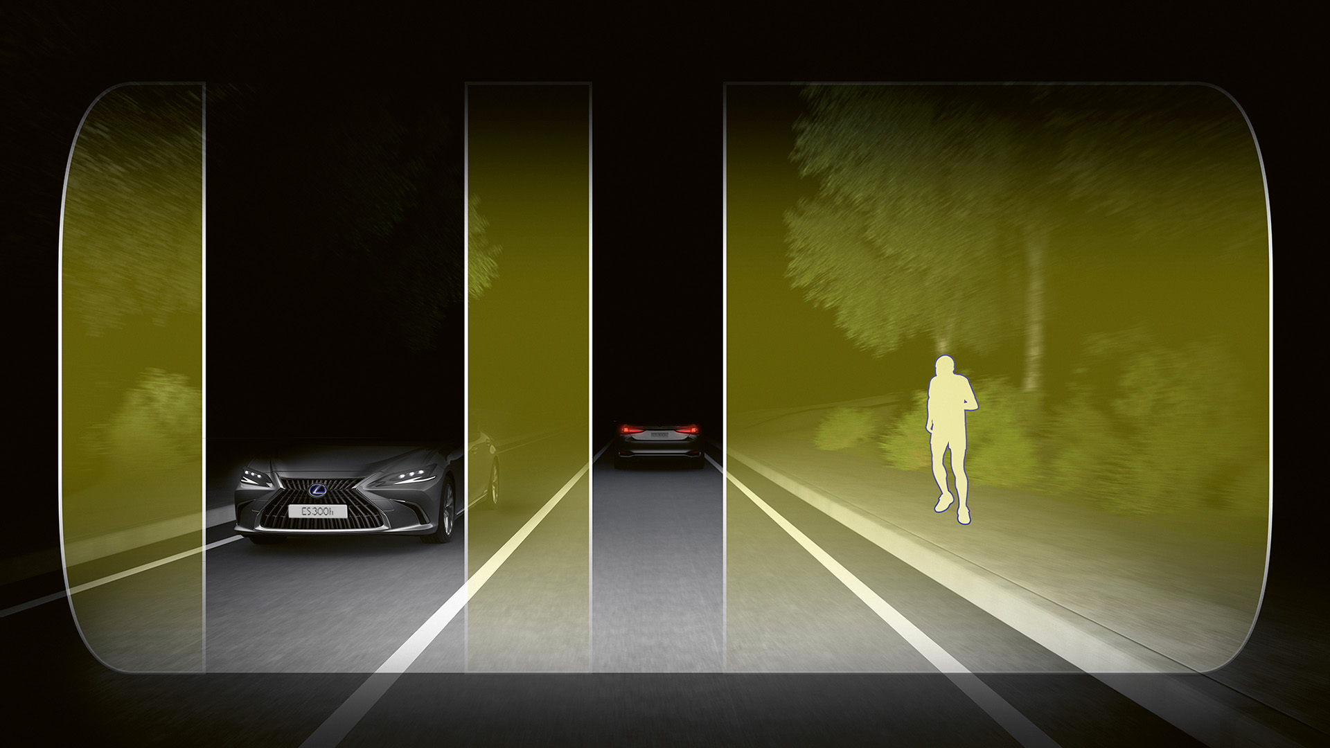 Lexus Adaptive High-beam System graphic 