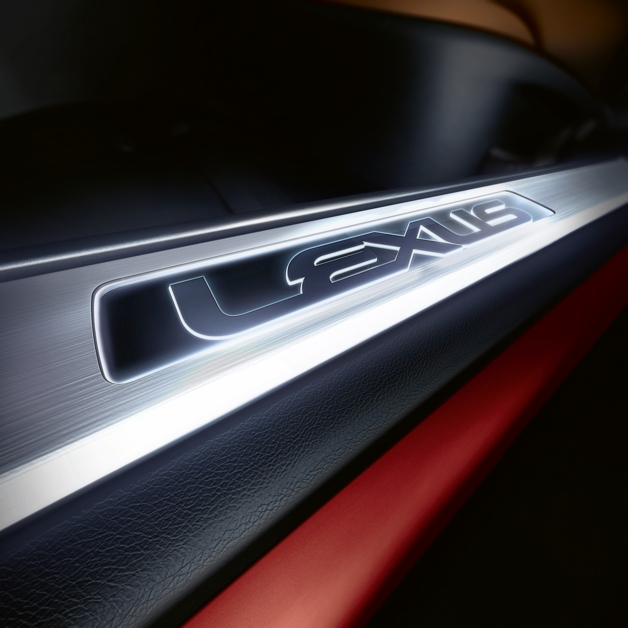 A close up on a Lexus logo