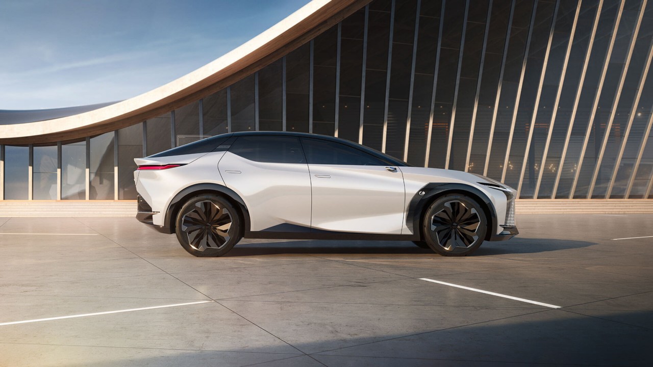 Side view of the Lexus LF-Z Electrified concept car