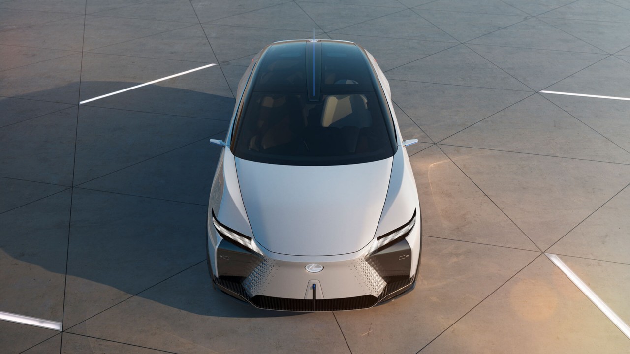 Raised front view of the Lexus LF-Z Electrified concept car