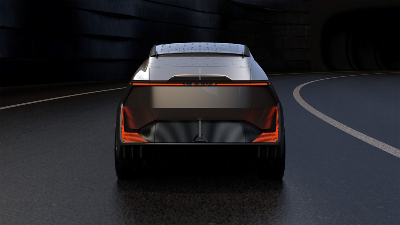 A rear view of the Lexus LF-ZL concept car