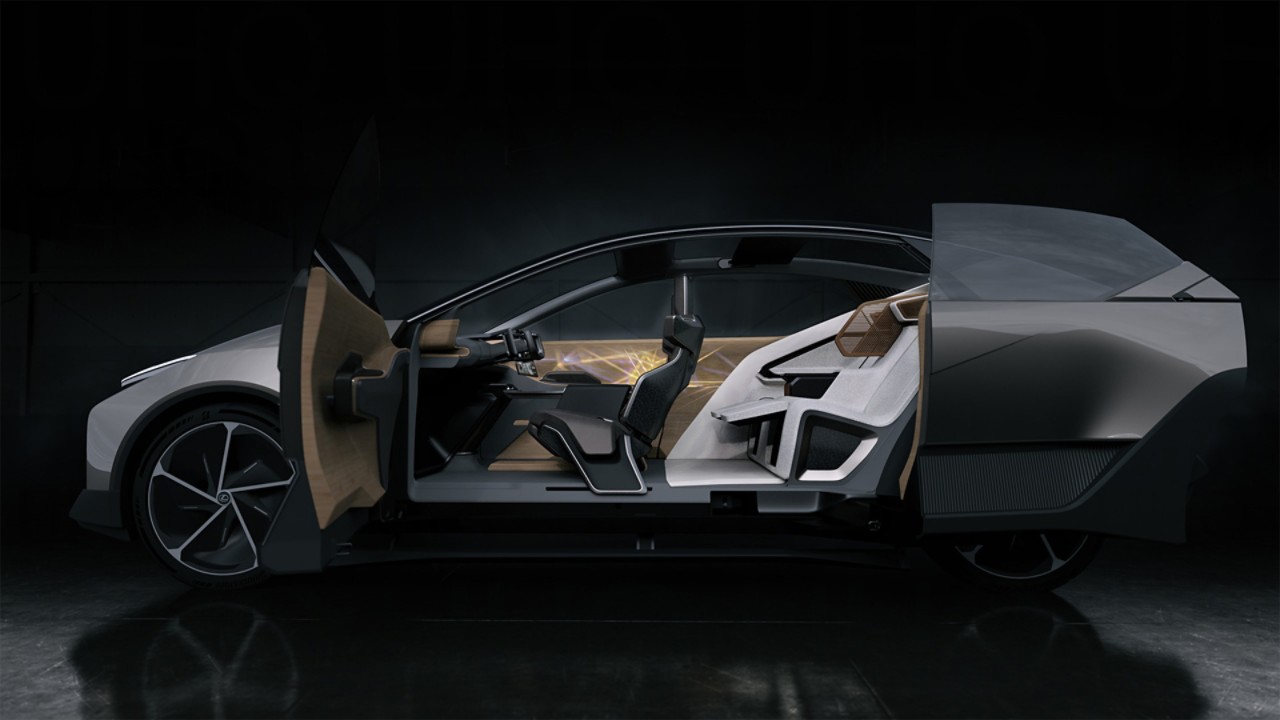 A side view of the Lexus LF-ZL concept car