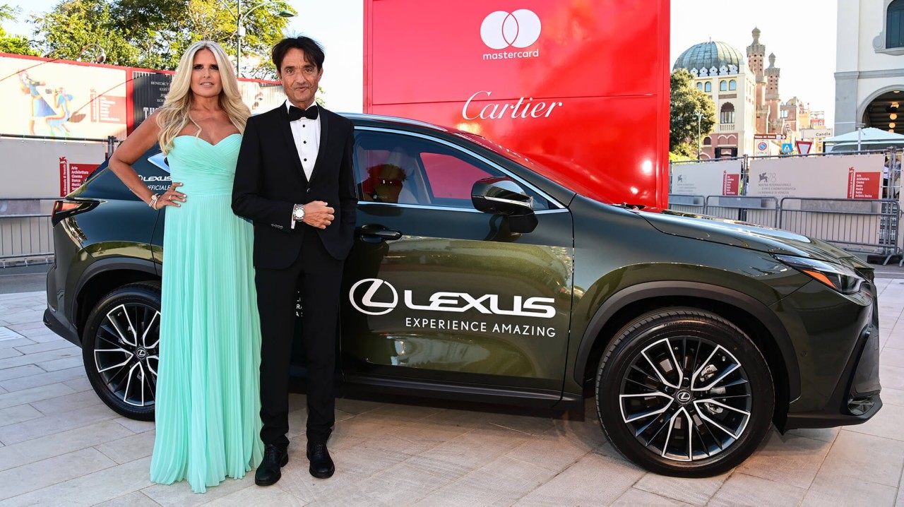 A male and female star at the 2021 Venice Film Festival 