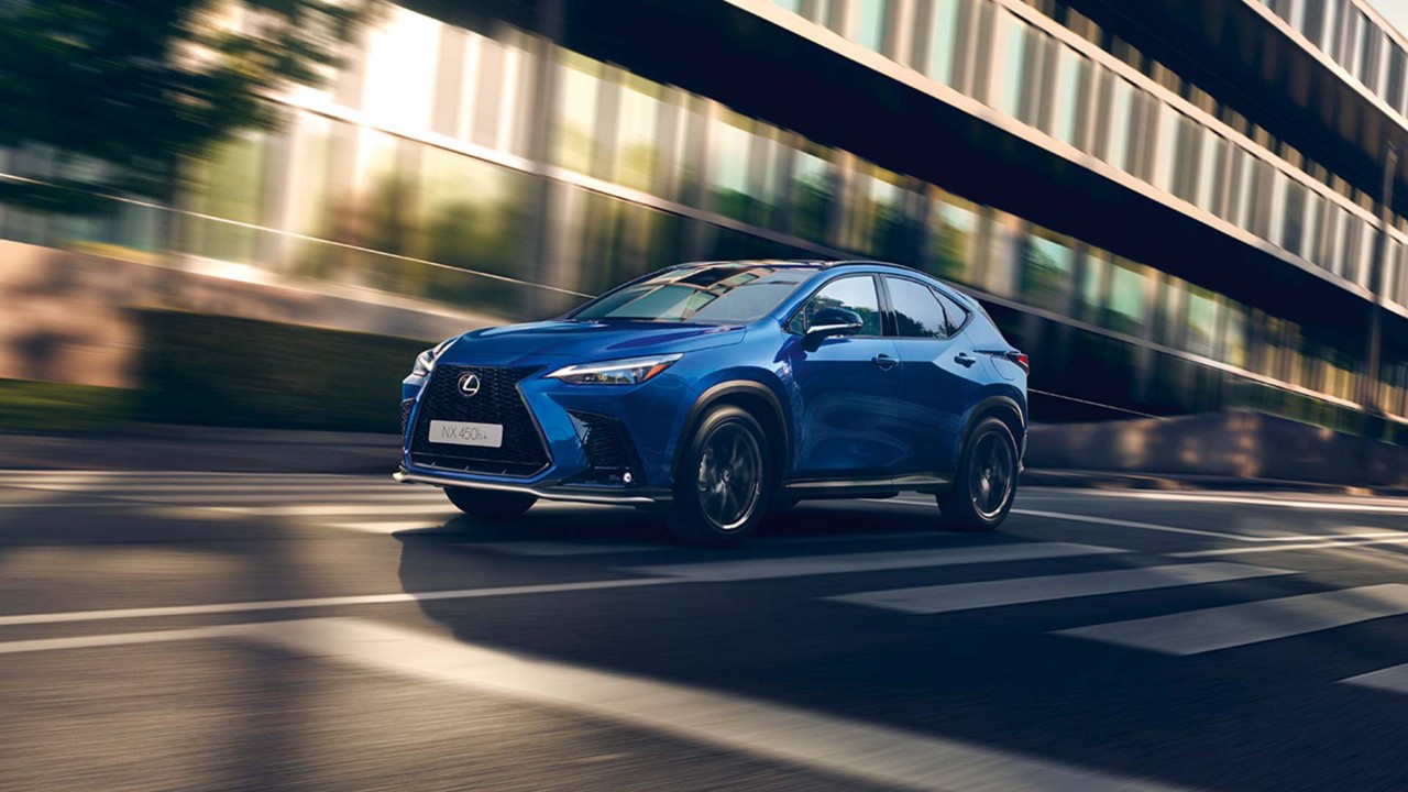 Lexus NX driving on a road